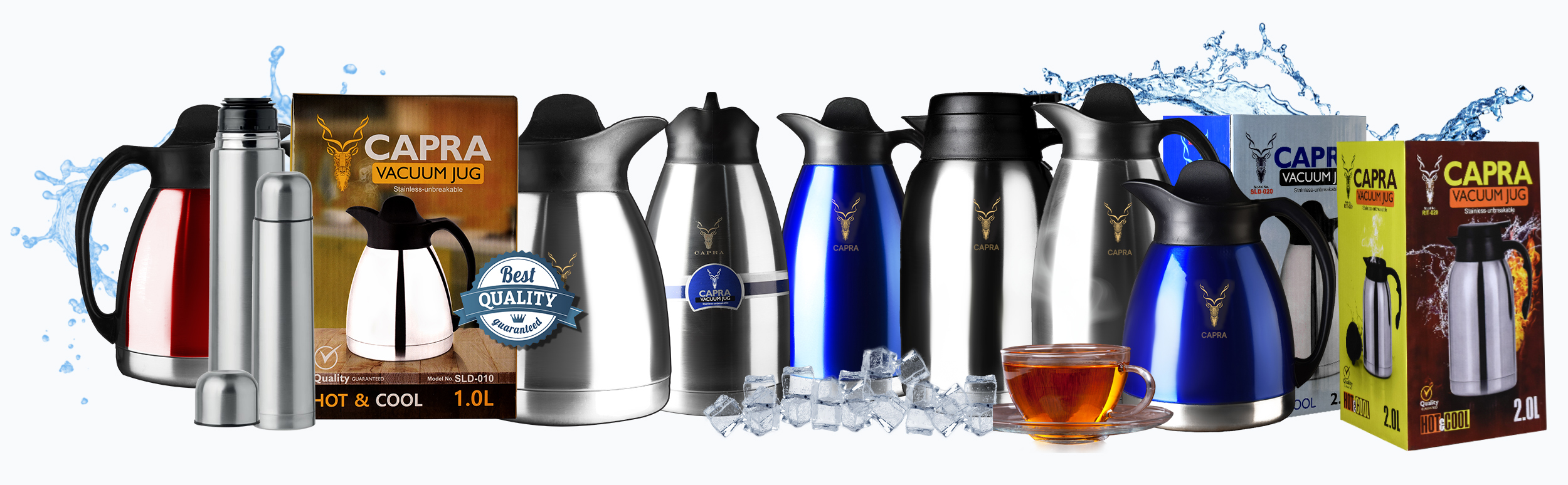 CAPRA High Quality Thermos Vacuum Flask & Bottles