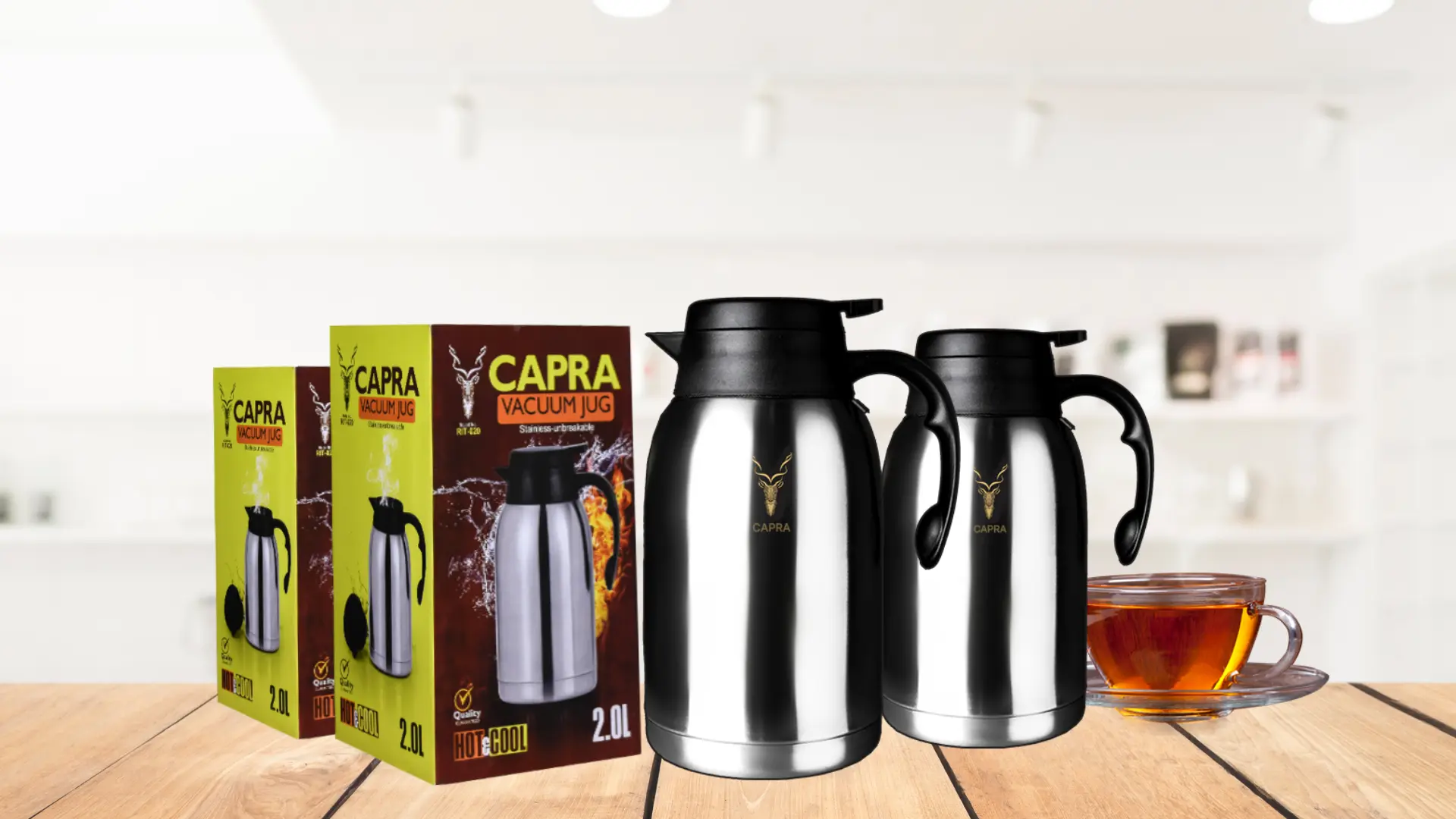 CAPRA High Quality Thermos Vacuum Flask & Bottles